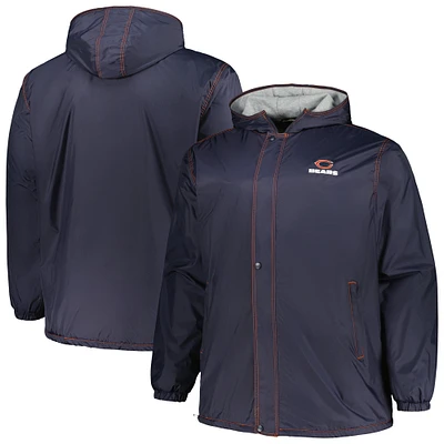 Men's Dunbrooke Navy Chicago Bears Big & Tall Legacy Stadium Full-Zip Jacket