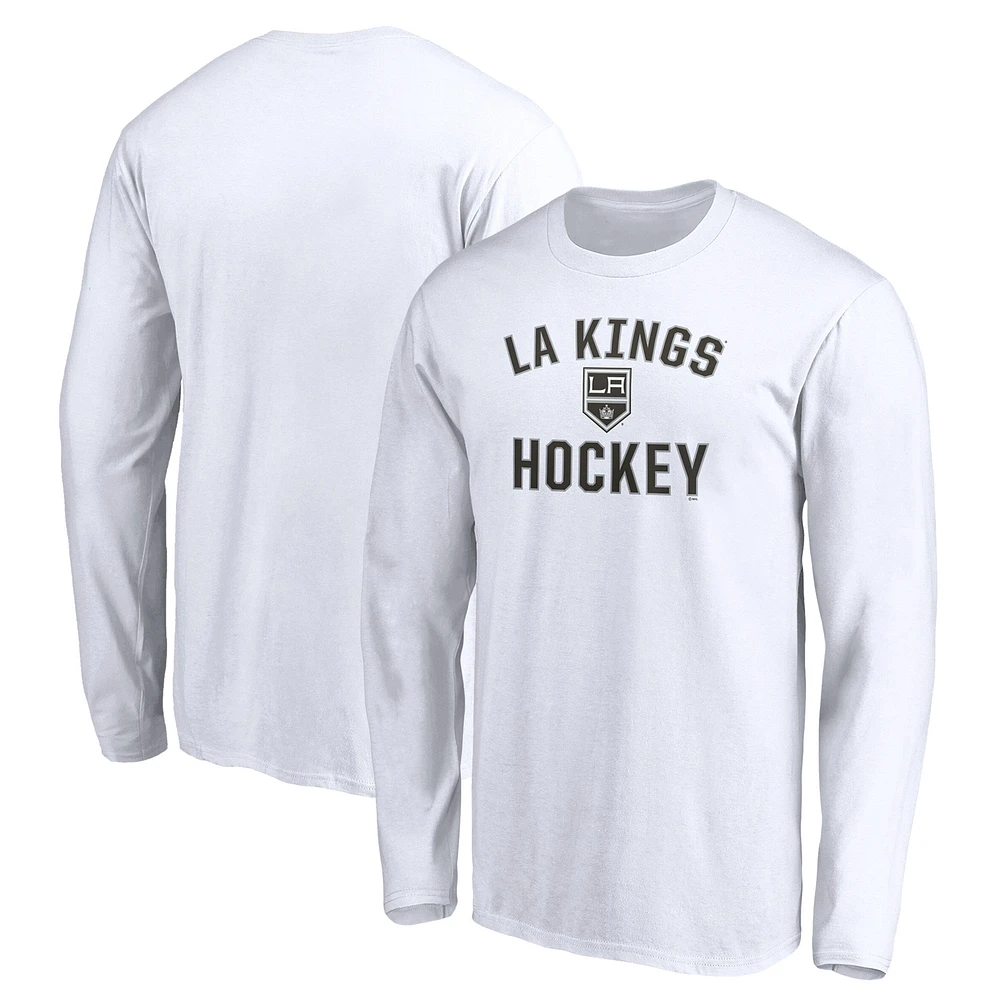 Men's White Los Angeles Kings Victory Arch Long Sleeve T-Shirt