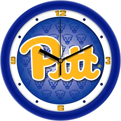 Pitt Panthers 11.5'' Suntime Premium Glass Face Dimension Wall Clock