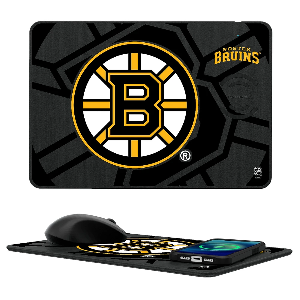 Boston Bruins Wireless Charger and Mouse Pad