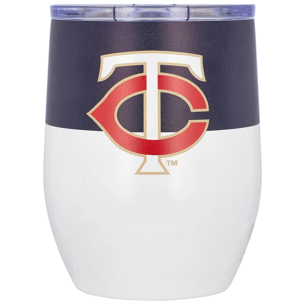 Minnesota Twins 16oz. Colorblock Stainless Steel Curved Tumbler