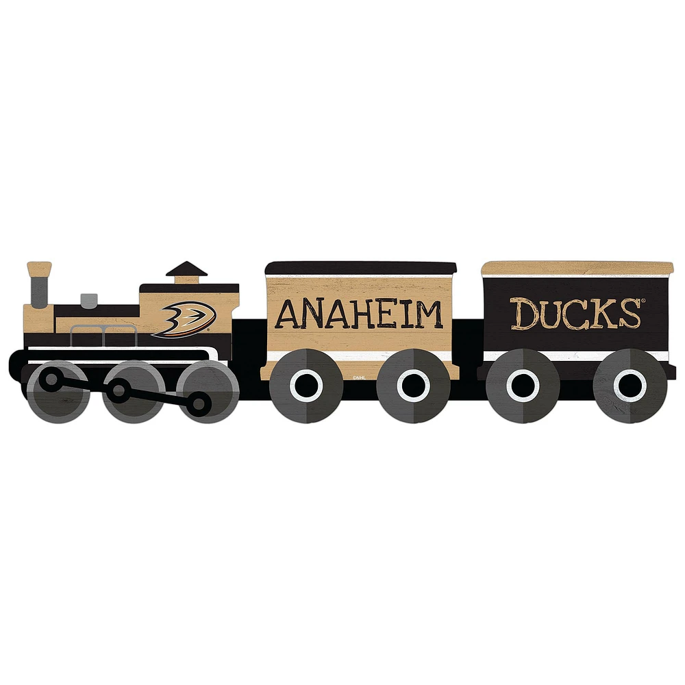 Anaheim Ducks 6'' x 24'' Train Cutout Sign