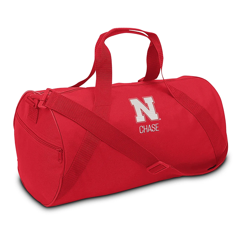 Youth Scarlet Nebraska Huskers Personalized Duffel Bag