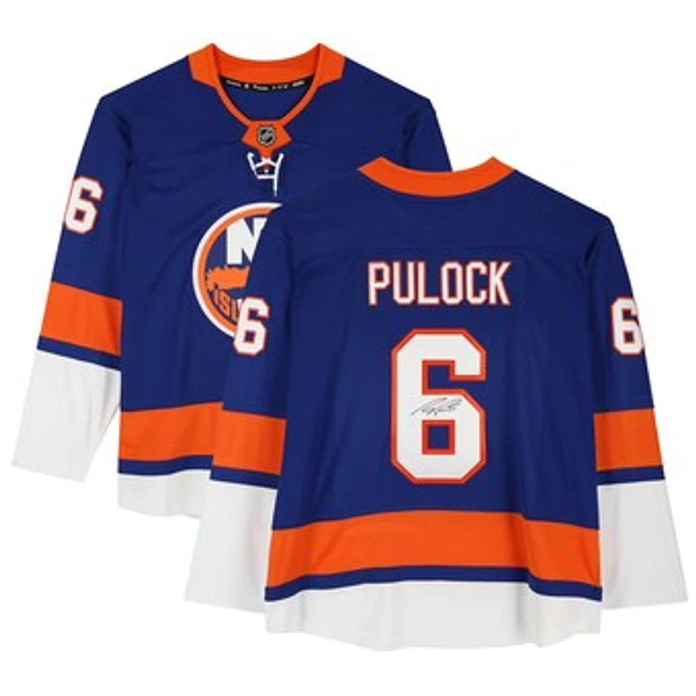 Ryan Pulock New York Islanders Autographed Blue Fanatics Breakaway Jersey