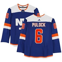 Ryan Pulock New York Islanders Autographed Blue Alternate Adidas Authentic Jersey