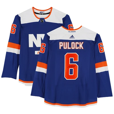 Ryan Pulock New York Islanders Autographed Blue Alternate Adidas Authentic Jersey