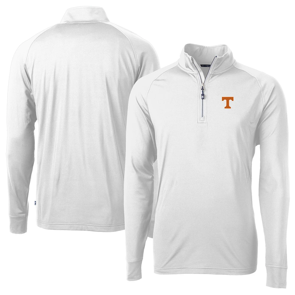 Men's Cutter & Buck Tennessee Volunteers Adapt Eco Knit Quarter-Zip Pullover Jacket