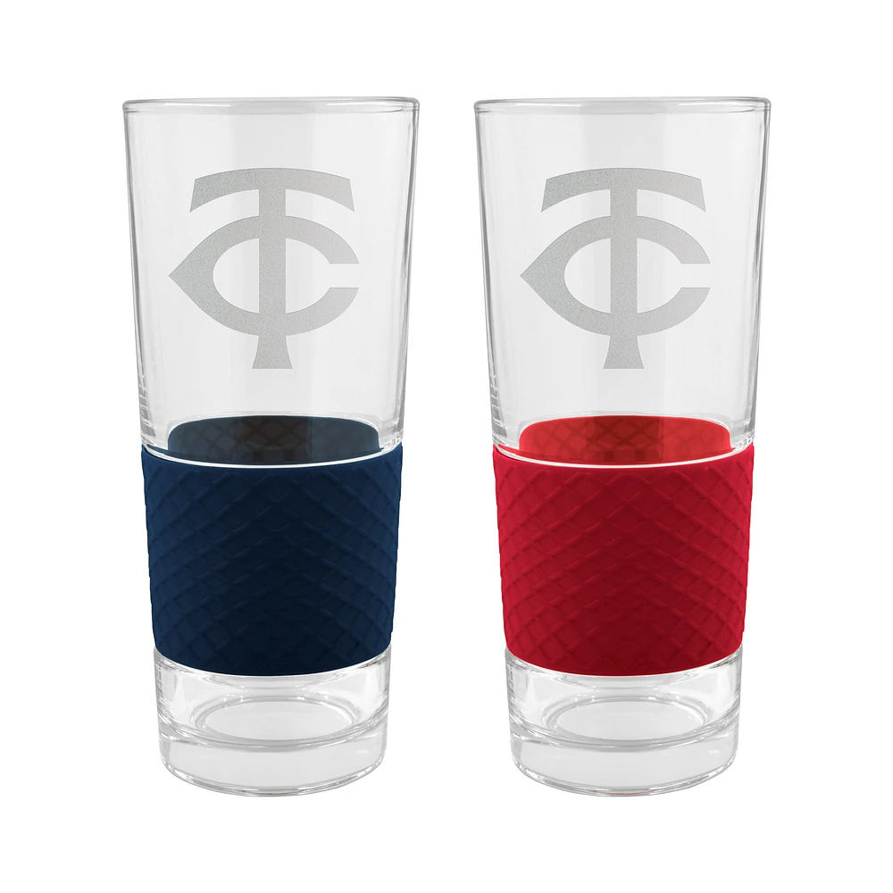 Minnesota Twins 22oz. Logo Score Pint Glass Two-Piece Set
