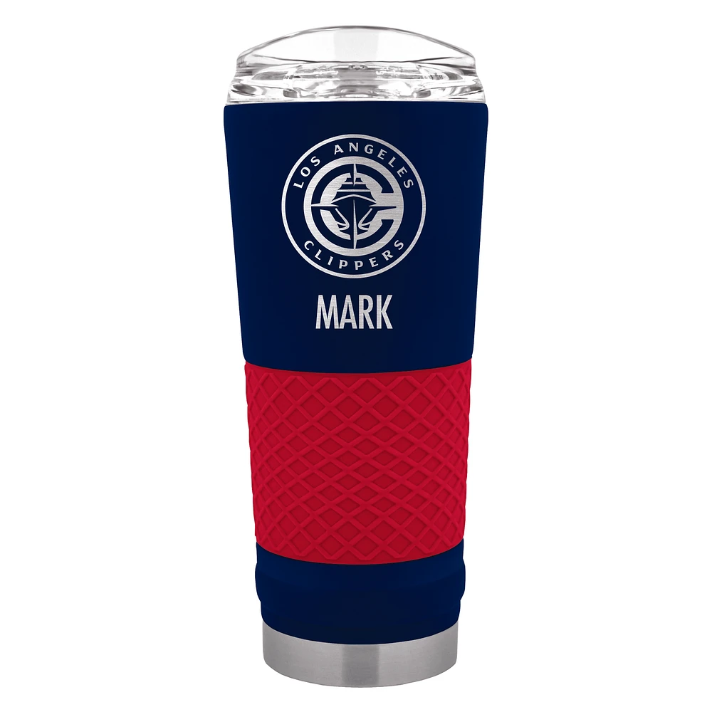 LA Clippers 24oz. Personalized Team Color Draft Tumbler