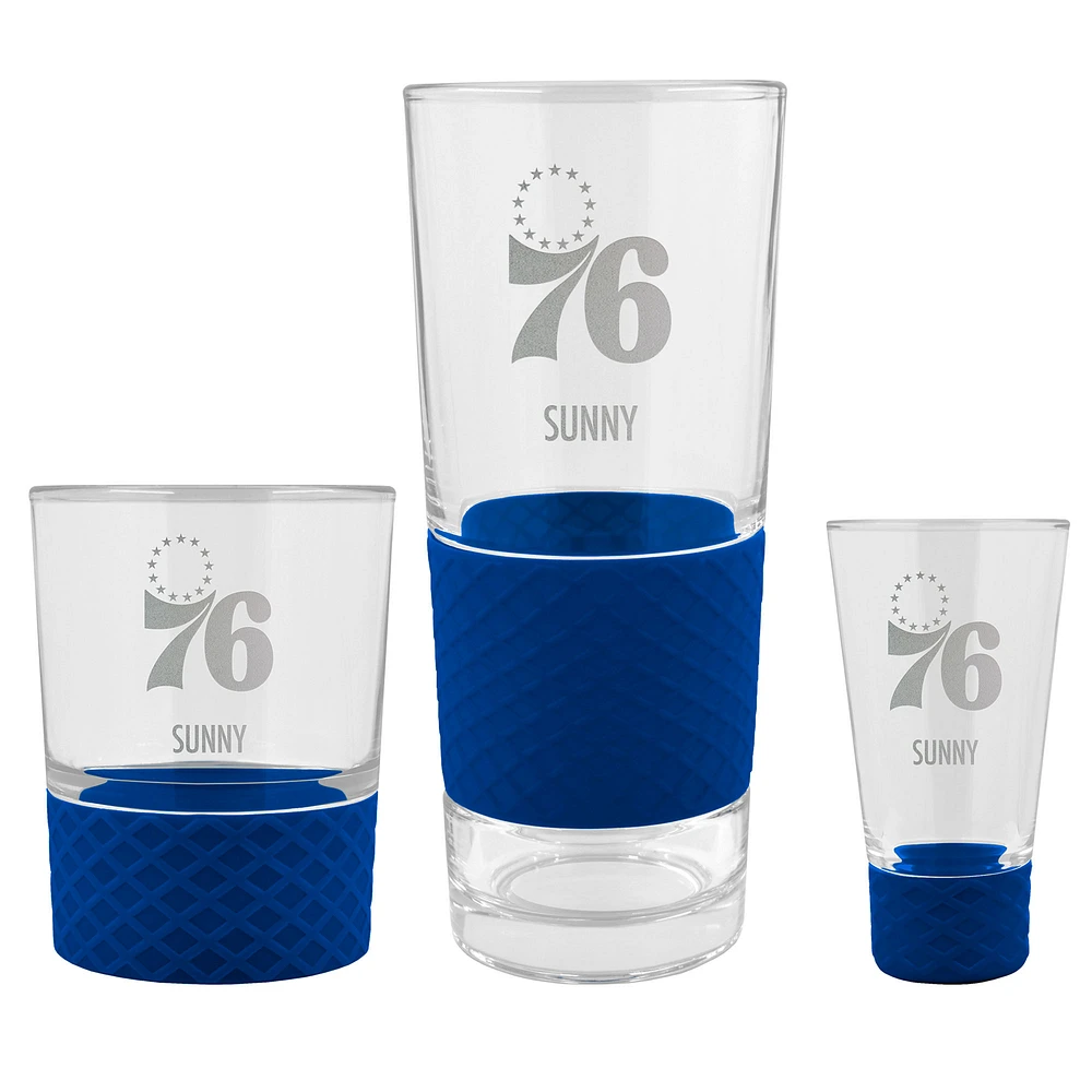 Philadelphia 76ers 3-Piece Personalized Homegating Drinkware Set