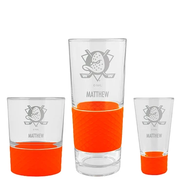 Anaheim Ducks 3-Piece Personalized Homegating Drinkware Set
