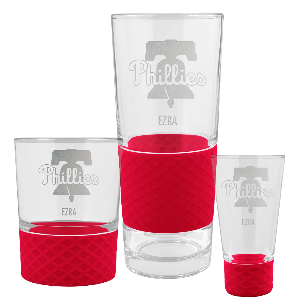 Philadelphia Phillies 3-Piece Personalized Homegating Drinkware Set