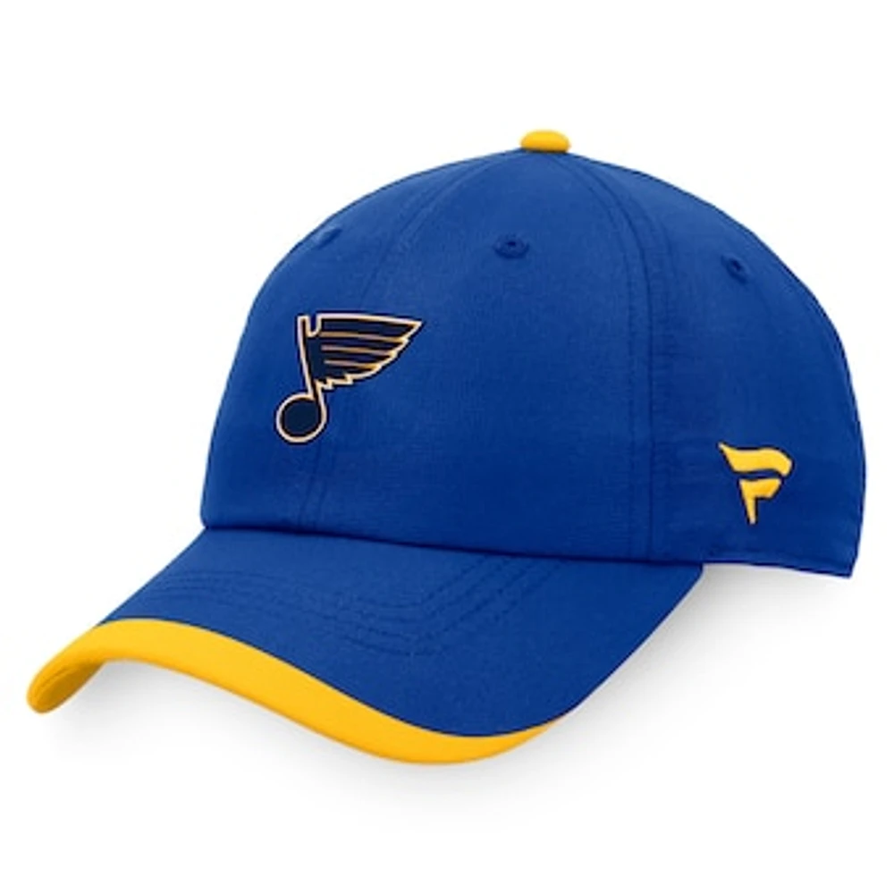 Men's Fanatics Blue St. Louis Blues Authentic Pro Rink Pinnacle Adjustable Hat