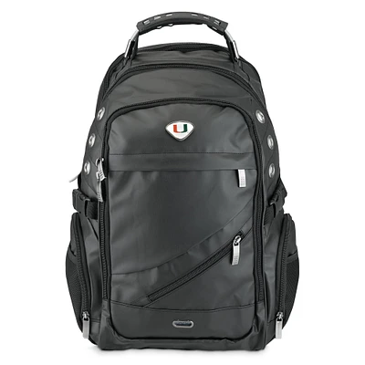 Black Miami Hurricanes Executive Backpack