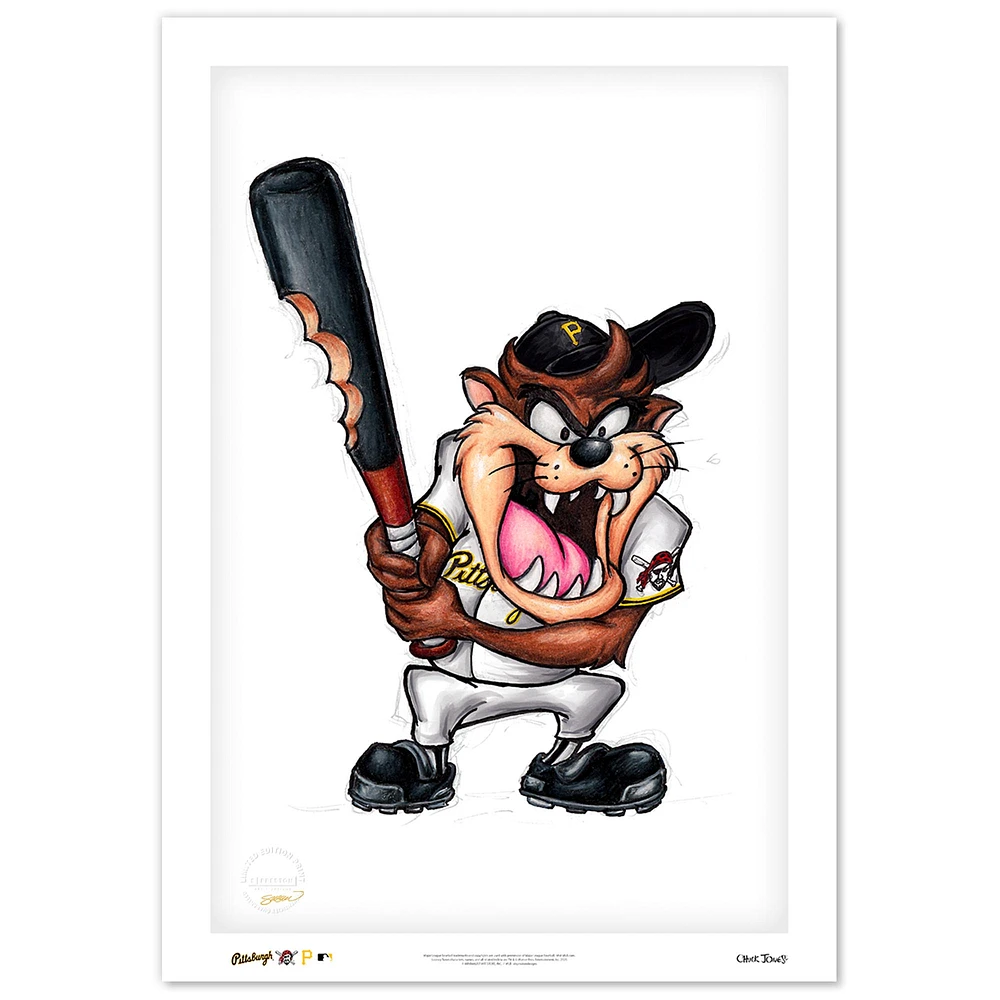 Tasmanian Devil Pittsburgh Pirates 14'' x 20'' Looney Tunes Fine Art Print