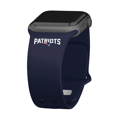 Navy New England Patriots Silicone Apple Watch Band