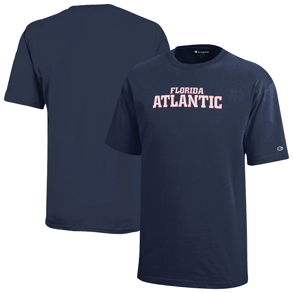 Youth Champion Navy Florida Atlantic Owls Jersey T-Shirt