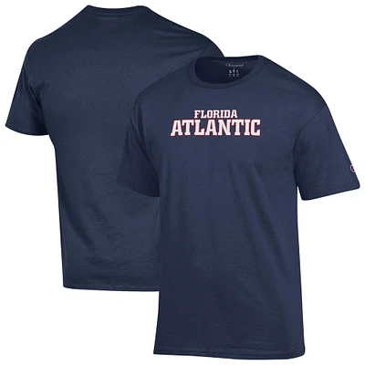 Men's Champion Navy Florida Atlantic Owls Primary Jersey T-Shirt
