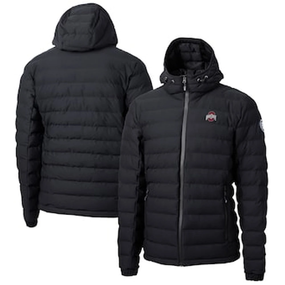 Men's Cutter & Buck Black Ohio State Buckeyes Mission Ridge Repreve Eco Insulated Puffer Full-Zip Jacket
