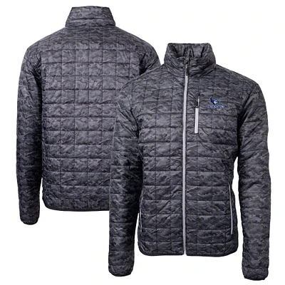 Men's Cutter & Buck Black Creighton Bluejays Rainier Primaloft Eco Full-Zip Hooded Jacket