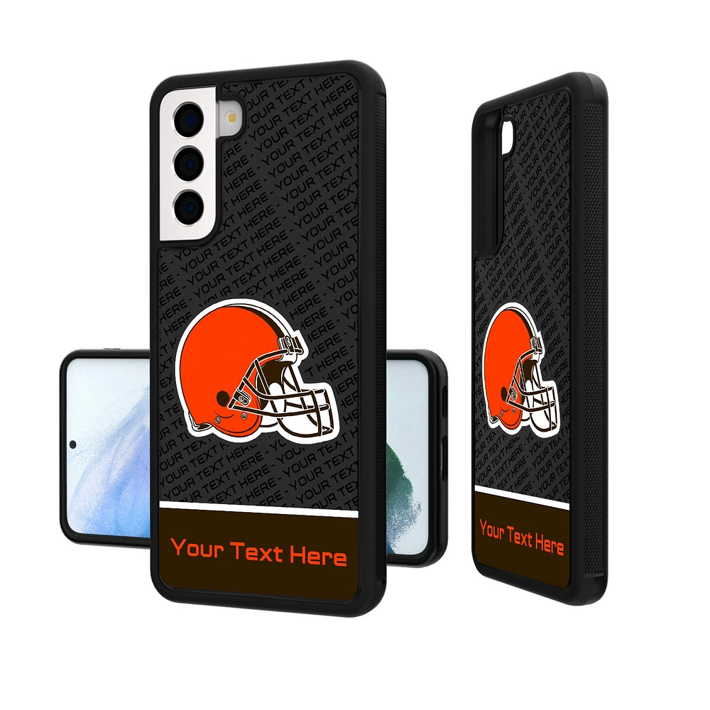 Cleveland Browns Personalized EndZone Plus Design Galaxy Bump Case