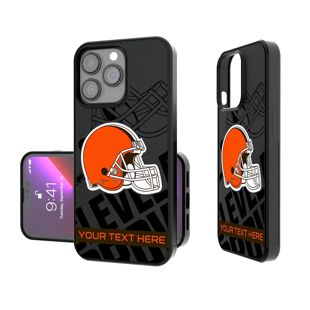 Cleveland Browns Personalized Tilt Design iPhone Bump Case