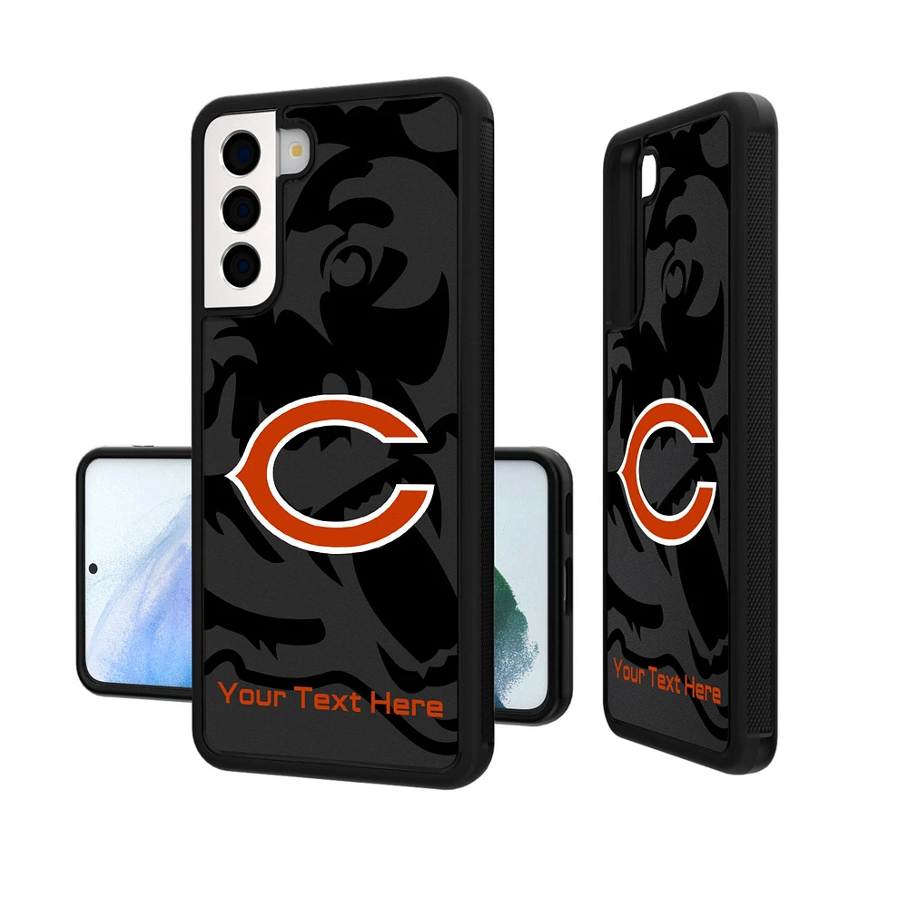 Chicago Bears Personalized Tilt Design Galaxy Bump Case