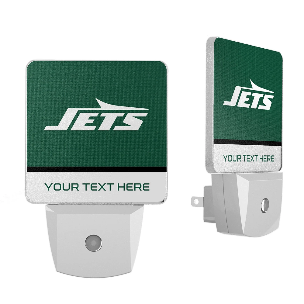 New York Jets Personalized 2-Piece Nightlight Set
