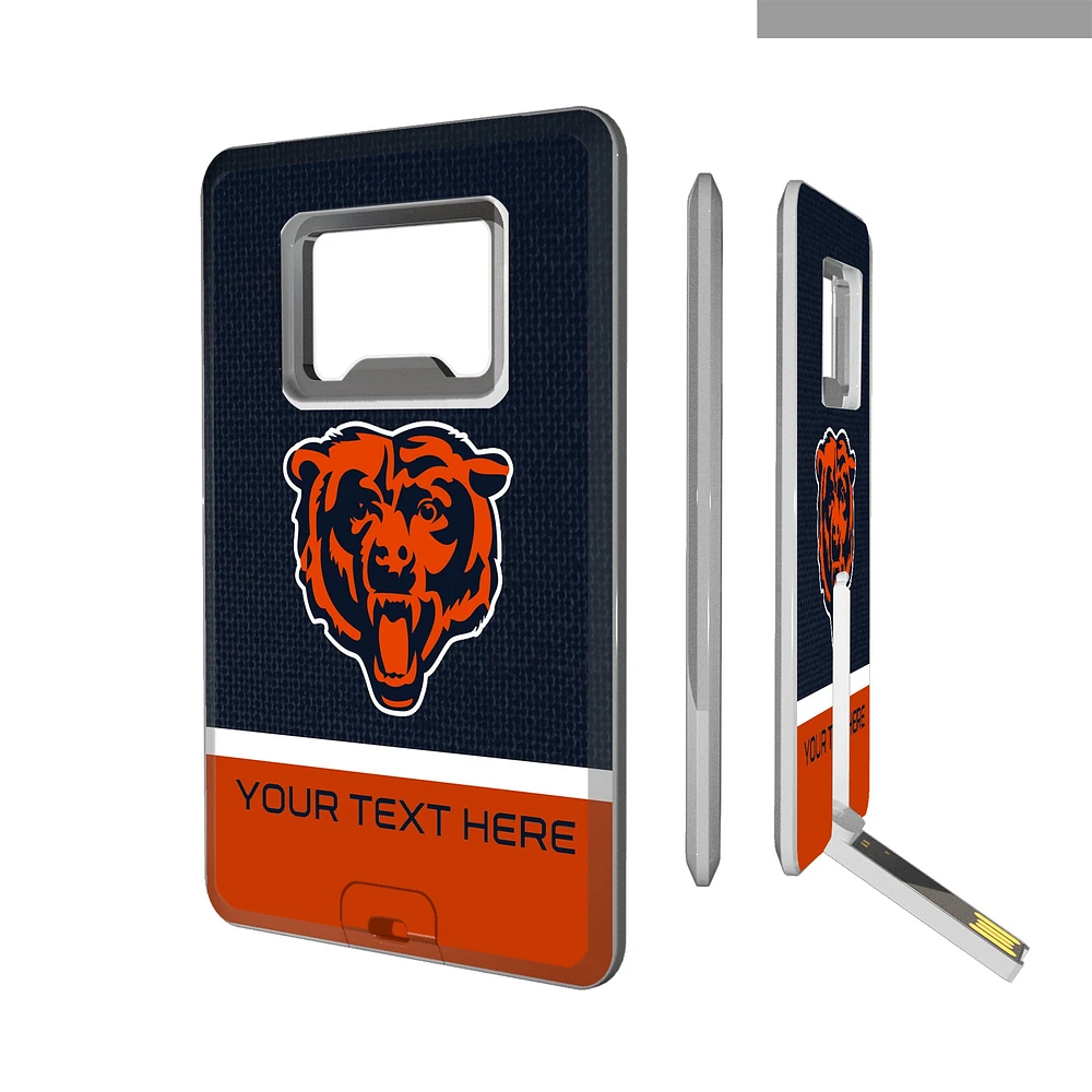 Chicago Bears Personalized Credit Card USB Drive & Bottle Opener