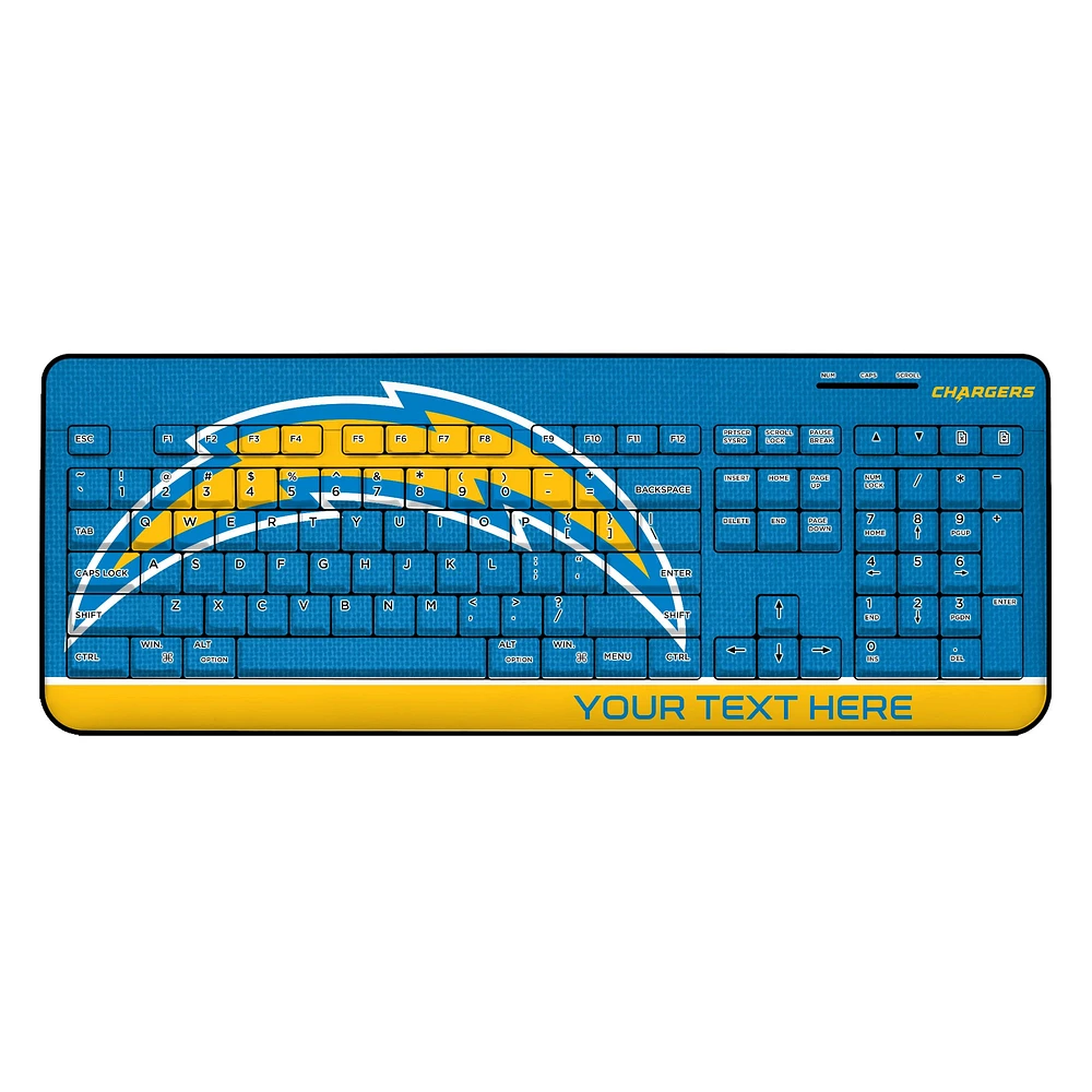 Los Angeles Chargers Personalized Wireless Keyboard