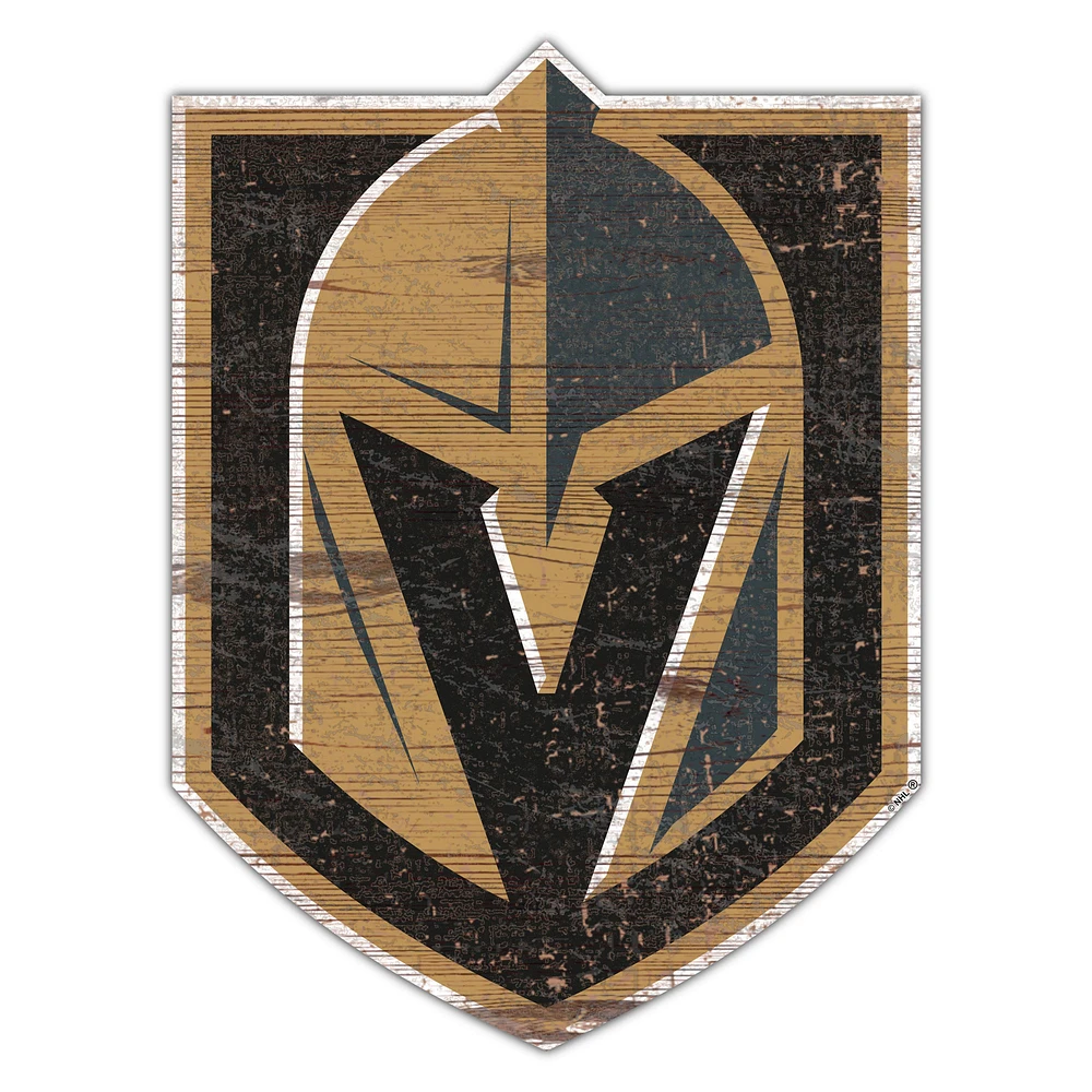 Vegas Golden Knights 24'' x 24'' Distressed Logo Cutout Sign