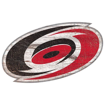 Carolina Hurricanes 24'' x 24'' Distressed Logo Cutout Sign