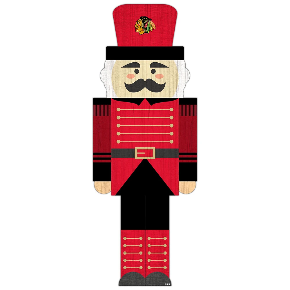 Chicago Blackhawks 31'' Nutcracker Leaner