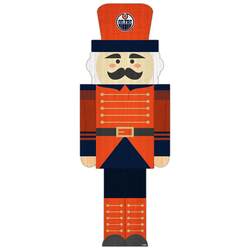 Edmonton Oilers 31'' Nutcracker Leaner