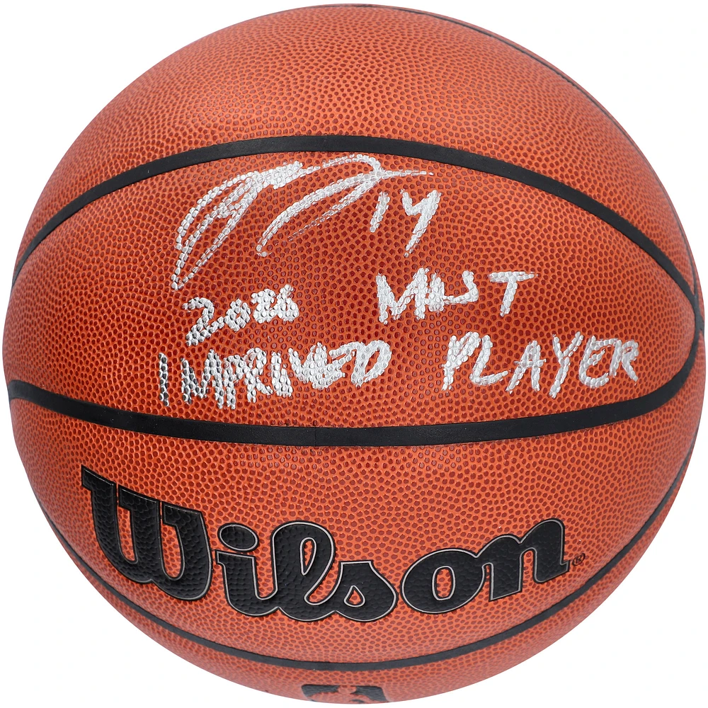 Brandon Ingram Toronto Raptors Autographed Wilson Authentic Series Indoor/Outdoor Basketball with "2020 Most Improved Player" Inscription