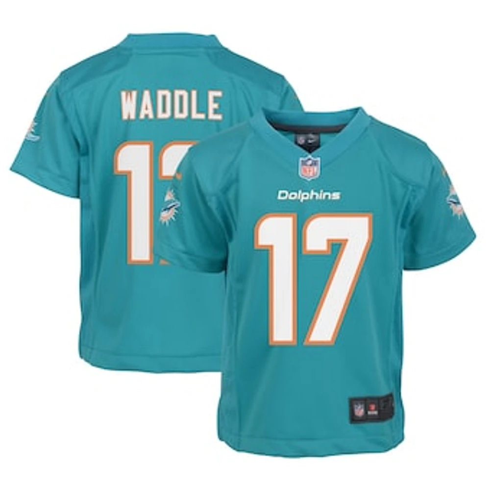 Infant Nike Jaylen Waddle Aqua Miami Dolphins Team  Player Game Jersey