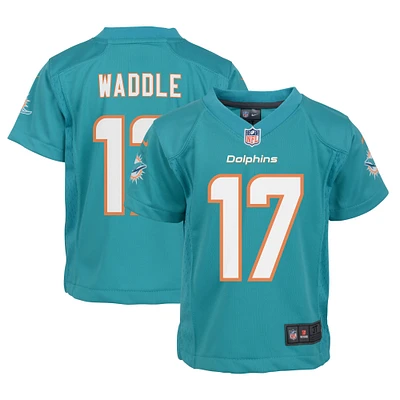 Infant Nike Jaylen Waddle Aqua Miami Dolphins Team  Player Game Jersey