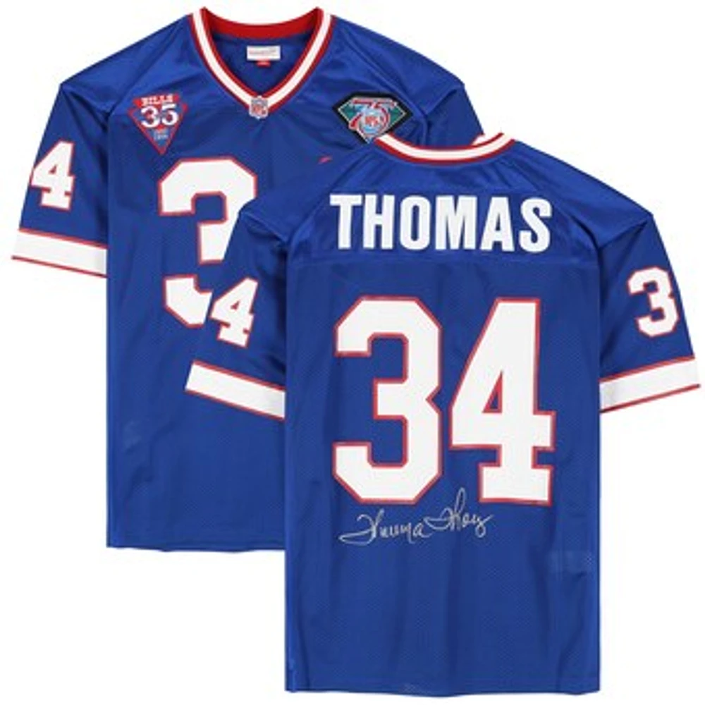 Thurman Thomas Buffalo Bills Autographed Mitchell & Ness Blue Authentic Jersey