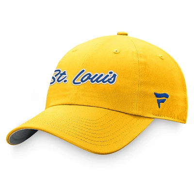 Women's Fanatics Gold St. Louis Blues Breakaway Adjustable Hat