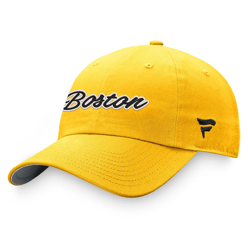 Women's Fanatics Gold Boston Bruins Breakaway Adjustable Hat