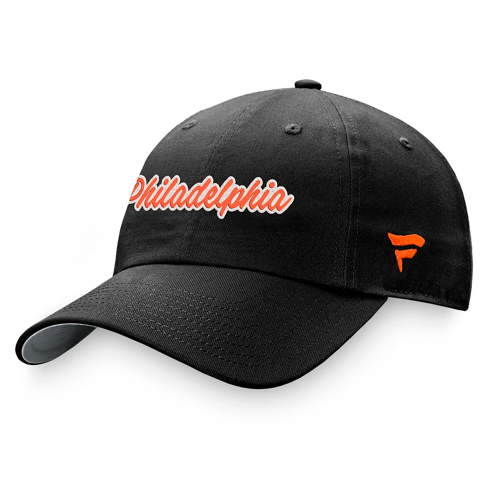 Women's Fanatics Black Philadelphia Flyers Breakaway Adjustable Hat