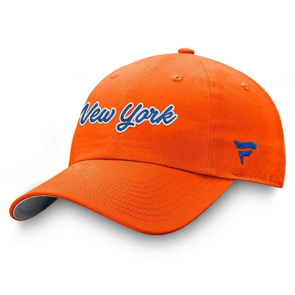 Women's Fanatics Orange New York Islanders Breakaway Adjustable Hat