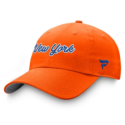 Women's Fanatics Orange New York Islanders Breakaway Adjustable Hat