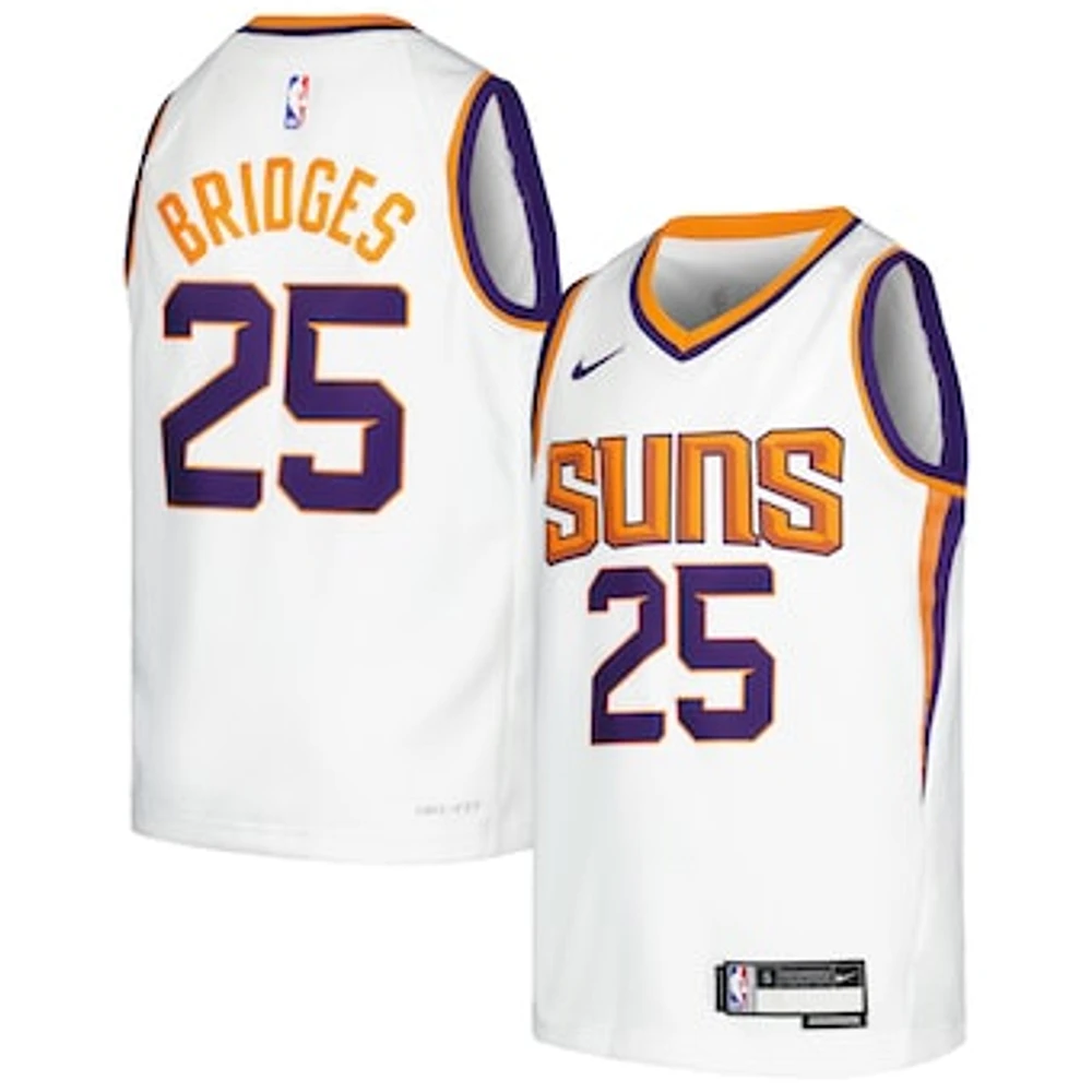 Youth Nike Mikal Bridges White Phoenix Suns Swingman Jersey - Association Edition