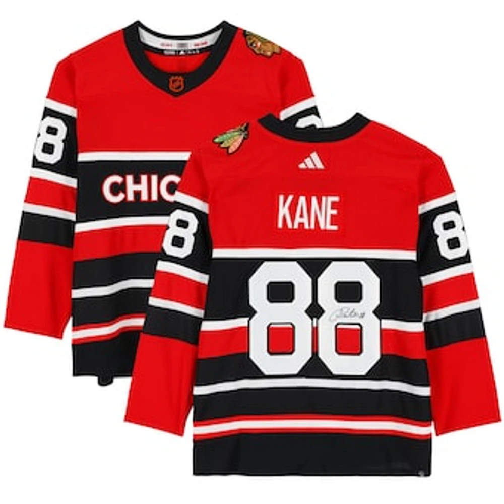 Patrick Kane Chicago Blackhawks Autographed 2022-23 Reverse Retro Adidas Authentic Jersey