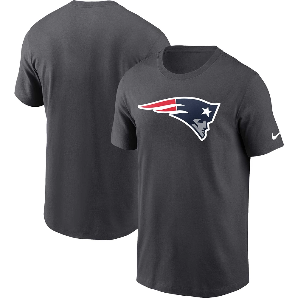 Men's Nike Anthracite New England Patriots Logo Essential T-Shirt