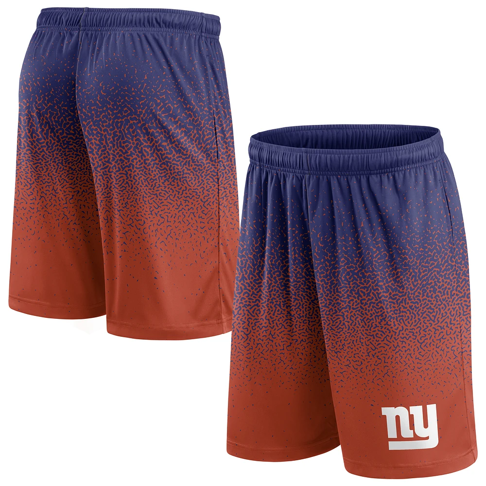 Men's Fanatics Royal/Red New York Giants Ombre Shorts