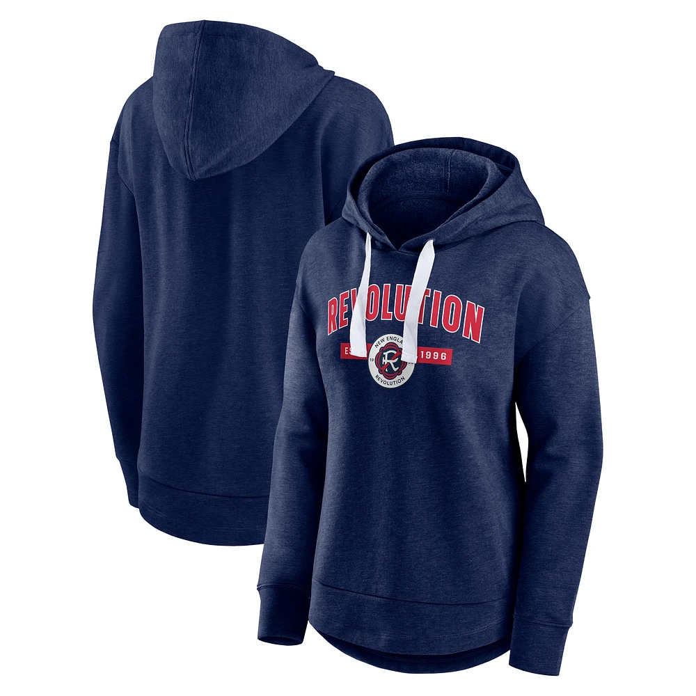 Women's Fanatics Navy New England Revolution Lineup Pullover Hoodie