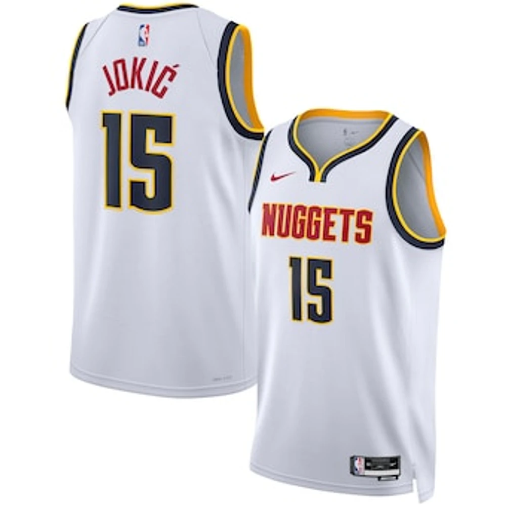 Unisex Nike Nikola Jokic White Denver Nuggets Swingman Jersey - Association Edition