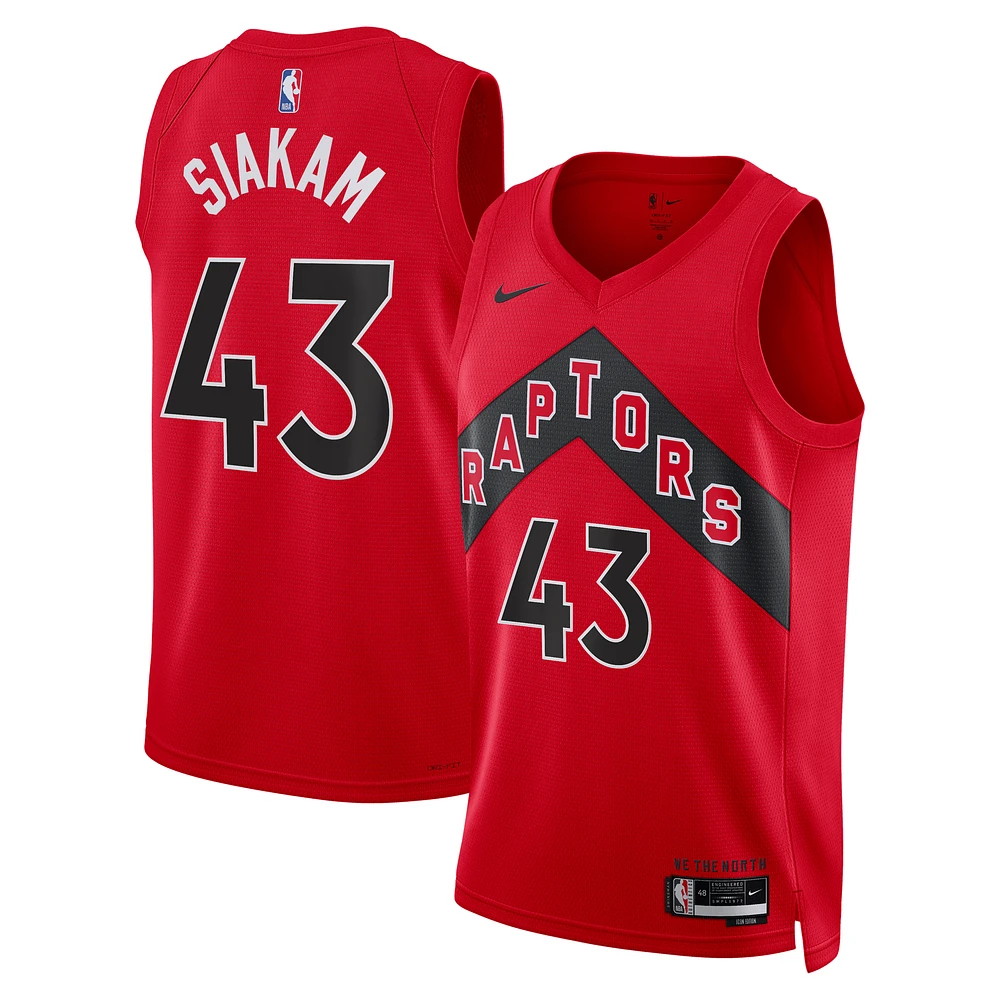 Unisex Nike Pascal Siakam Red Toronto Raptors Swingman Jersey - Icon Edition